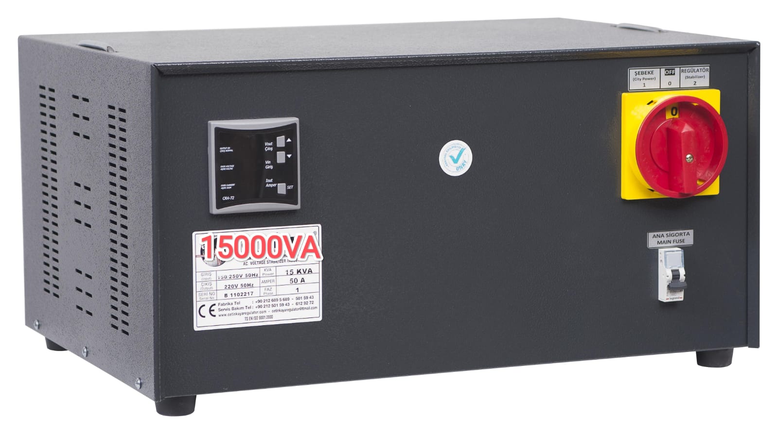 Stablizator 1 faza 15 kVA