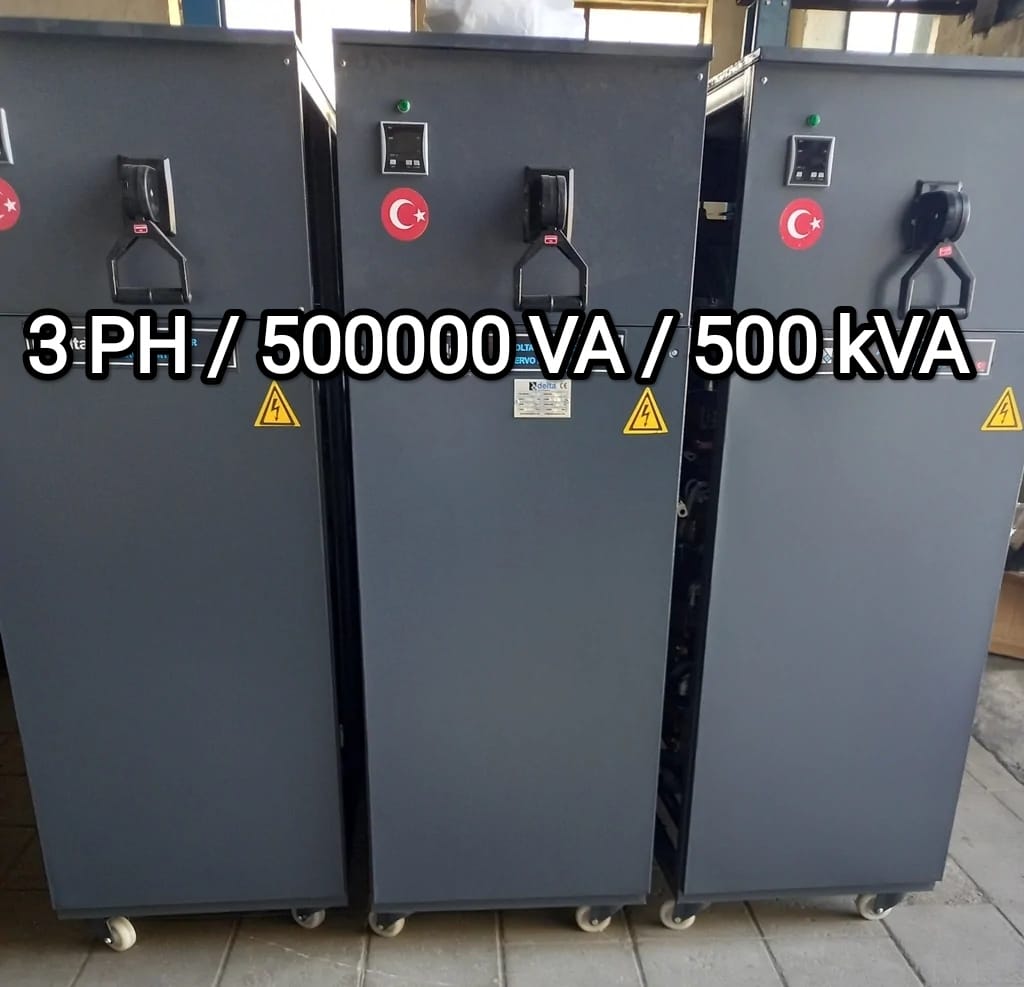 Stablizator 3 faza 500000 VA / 500 kVA