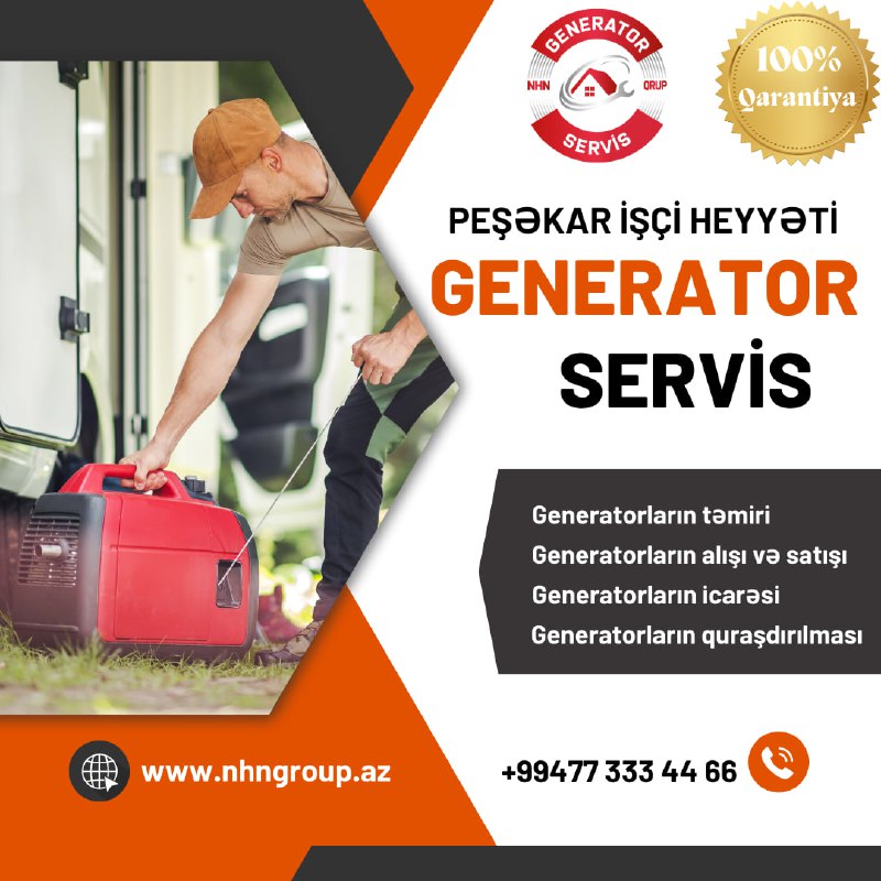 Generatorlar üzrə xidmətlər